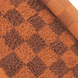 Tapis à poils longs - Elsey Natural Cotton Shaggy (oranžna/rdeča)