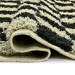 Hochflorteppiche - Elsey Natural Cotton Shaggy (schwarz/beige)