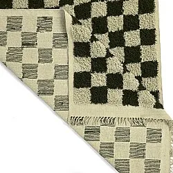 Hochflorteppiche - Elsey Natural Cotton Shaggy (schwarz/beige)