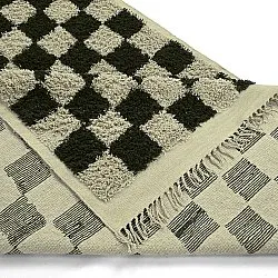 Hochflorteppiche - Elsey Natural Cotton Shaggy (schwarz/beige)