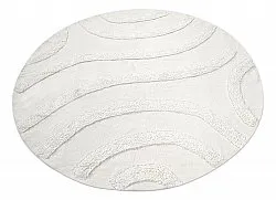 Runde Teppiche - Emilia Natural Cotton Shaggy (offwhite)