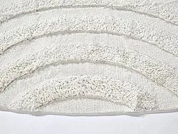 Runde Teppiche - Everly Natural Cotton Shaggy (offwhite)