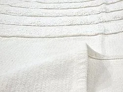 Runde Teppiche - Everly Natural Cotton Shaggy (offwhite)