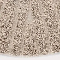 Runde Teppiche - Farley Natural Cotton Shaggy (beige)