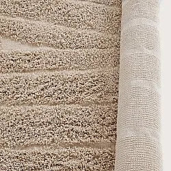 Runde Teppiche - Farley Natural Cotton Shaggy (beige)