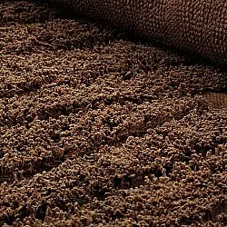 Hochflorteppiche - Farley Natural Cotton Shaggy (braun)