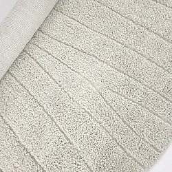 Runde Teppiche - Farley Natural Cotton Shaggy (cremefarben)