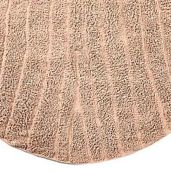 Tapis rond - Farley Natural Cotton Shaggy (roza)