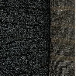 Hochflorteppiche - Farley Natural Cotton Shaggy (schwarz)