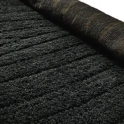 Hochflorteppiche - Farley Natural Cotton Shaggy (schwarz)