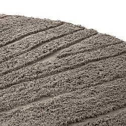 Runde Teppiche - Farley Natural Cotton Shaggy (taupe)