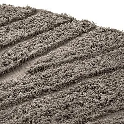 Runde Teppiche - Farley Natural Cotton Shaggy (taupe)
