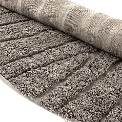 Runde Teppiche - Farley Natural Cotton Shaggy (taupe)