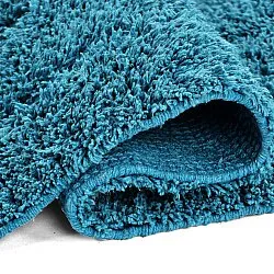 Hochflorteppiche - Farley Natural Cotton Shaggy (türkis)