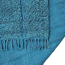 Hochflorteppiche - Farley Natural Cotton Shaggy (türkis)