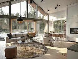 Rund Teppich - Florent (braun)