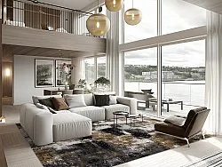 Wilton-Teppich - Flores (schwarz/braun/weiß)