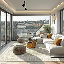 Tapis Wilton - Gombalia (vert clair)