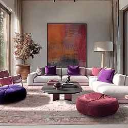 Wilton-Teppich - Gombalia (rosa)