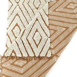 Tapis à poils longs - Holwell Natural Cotton Shaggy (umazano bela/rjava)