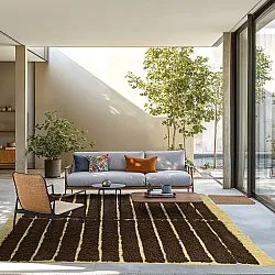 Hochflorteppiche - Ikara Natural Cotton Shaggy (braun)