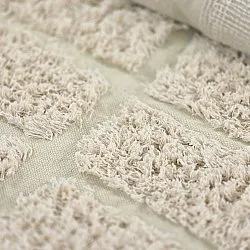 Rund Teppich - Ikara Natural Cotton Shaggy (creme)