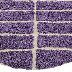 Rund Teppich - Ikara Natural Cotton Shaggy (lila)