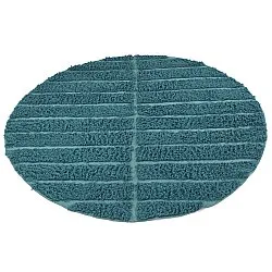 Rund Teppich - Ikara Natural Cotton Shaggy (türkis)