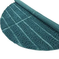 Rund Teppich - Ikara Natural Cotton Shaggy (türkis)