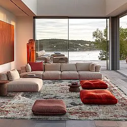 Wilton-Teppich - Javis (rot/bunt)