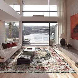 Wilton-Teppich - Javis (rot/bunt)