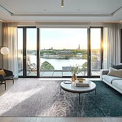 Wilton-Teppich - Jervis (türkis)