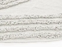 Runde Teppiche - Jovie Natural Cotton Shaggy (offwhite)