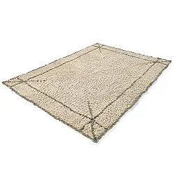 Hochflorteppiche - Kairi Natural Cotton Shaggy (beige/taupe)