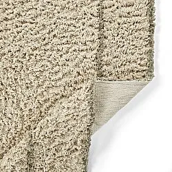 Hochflorteppiche - Kairi Natural Cotton Shaggy (beige/taupe)