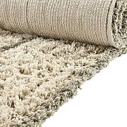 Hochflorteppiche - Kairi Natural Cotton Shaggy (beige/taupe)