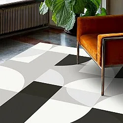 Wilton-Teppich - Kalami (weiß/grau/schwarz)