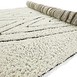 Hochflorteppiche - Kindon Natural Cotton Shaggy (cremefarben/braun)