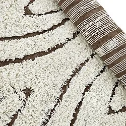 Hochflorteppiche - Kindon Natural Cotton Shaggy (cremefarben/braun)