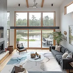 Wilton-Teppich - Koloa (blau)