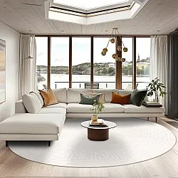 Rund Teppich - Kuba (beige)