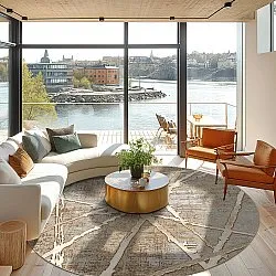 Rund Teppich - Lagos (beige)