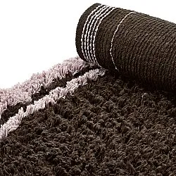 Rund Teppich - Lana Natural Cotton Shaggy (braun)