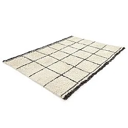 Hochflorteppiche - Lana Natural Cotton Shaggy (creme/dunkelgrau)