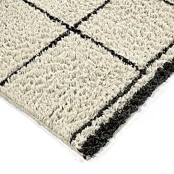 Hochflorteppiche - Lana Natural Cotton Shaggy (creme/dunkelgrau)