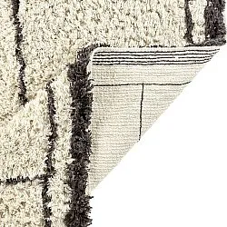 Hochflorteppiche - Lana Natural Cotton Shaggy (creme/dunkelgrau)