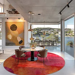 Runda mattor - Lazio (rosa)