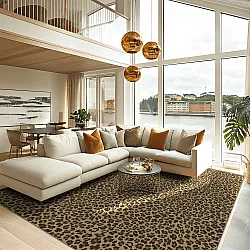 Wilton-Teppich - Leopard (braun)