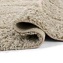 Hochflorteppiche - Lindley Natural Cotton Shaggy (beige/rosa)