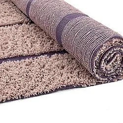 Tapis à poils longs - Lindley Natural Cotton Shaggy (roza/vijolična)